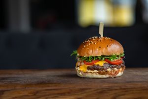 Close up of a Burger 