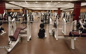 a fitness gym