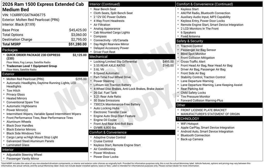 2026 RAM 1500 Express