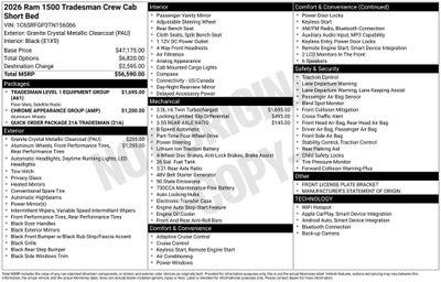 2026 RAM 1500 Tradesman