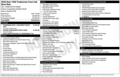 2026 RAM 1500 Tradesman
