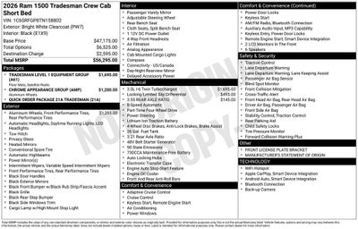 2026 RAM 1500 Tradesman