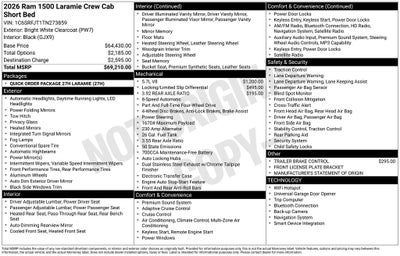 2026 RAM 1500 Laramie
