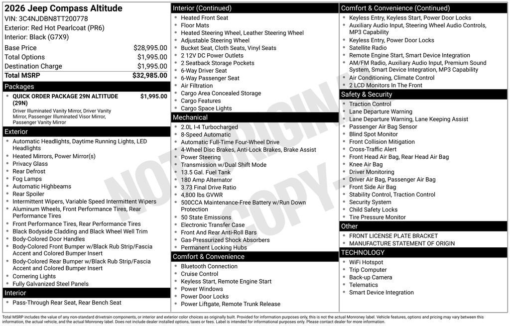 2026 Jeep Compass Latitude
