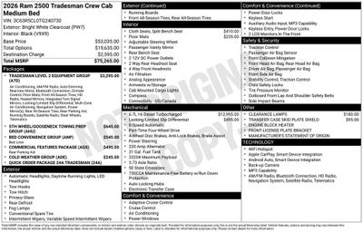 2026 RAM 2500 Tradesman
