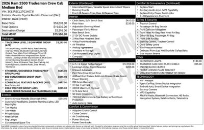 2026 RAM 2500 Tradesman